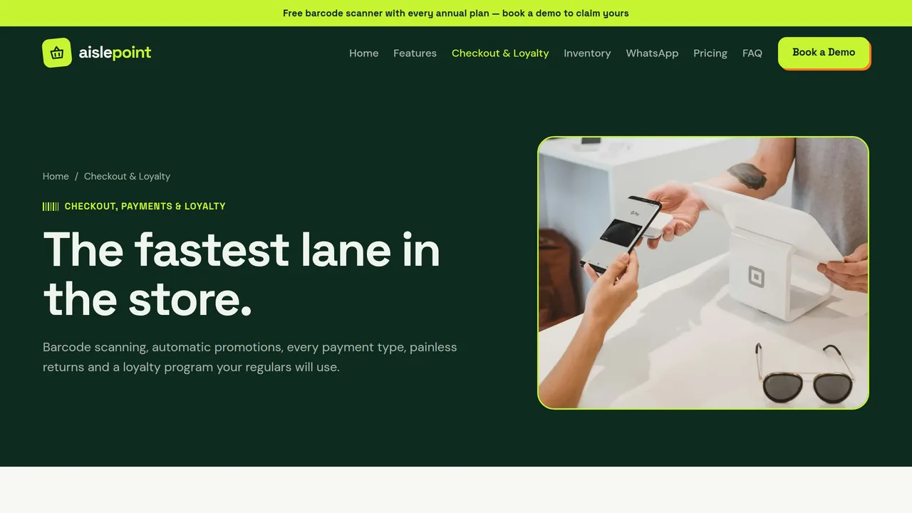 Aislepoint POS — Retail, Grocery & Mini-Mart POS Software Website (Frontend + Backend) — preview screenshot 3 of 3