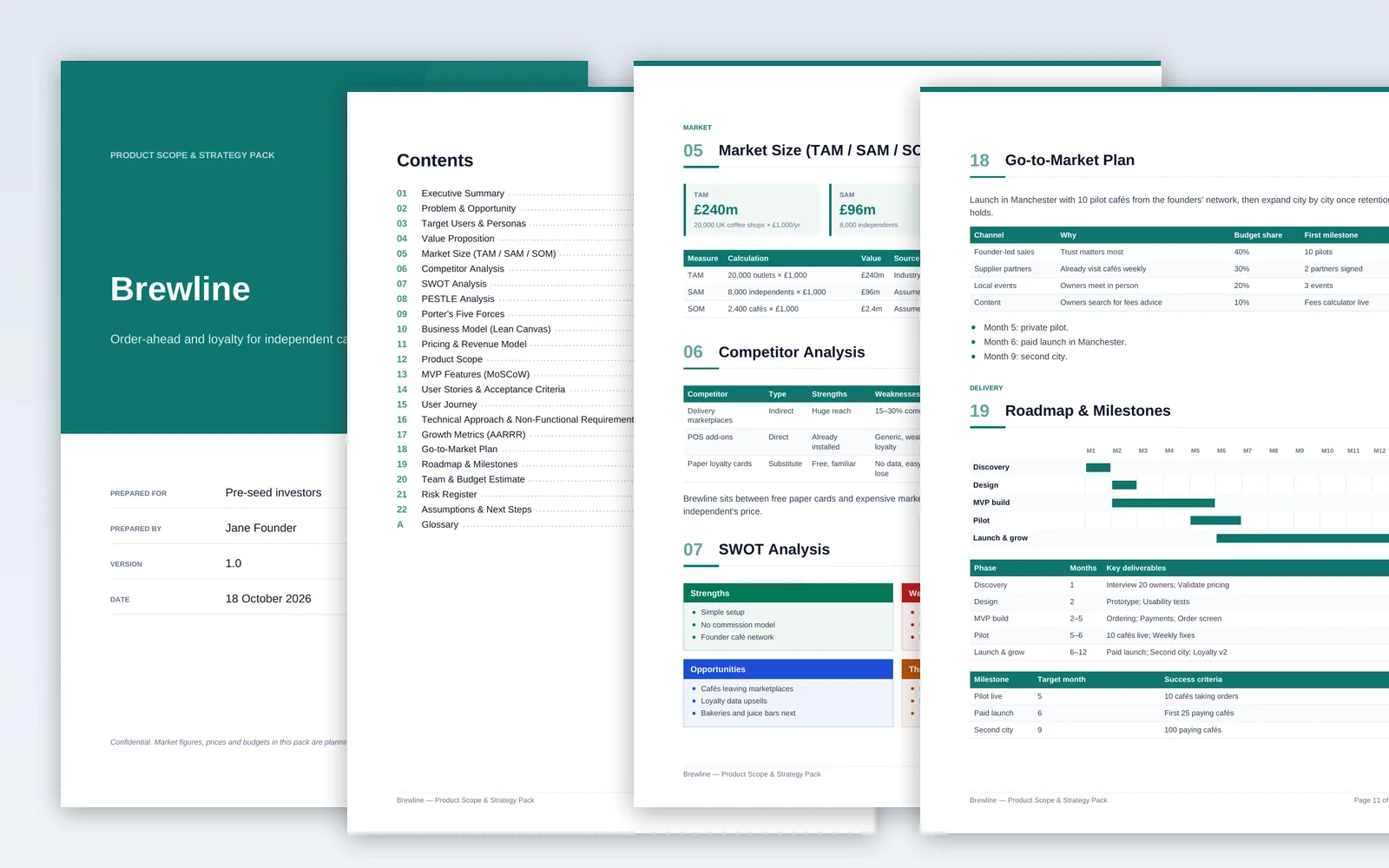 Product Scope Builder — AI Design Tools template preview